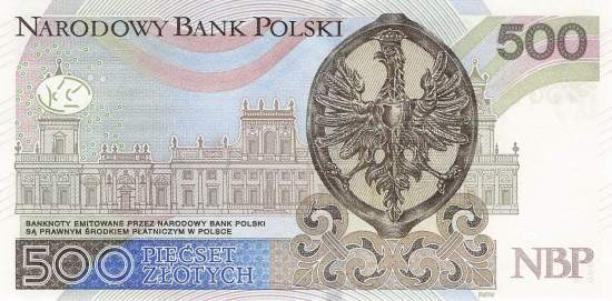 500 Zloty Polen p190a 2016